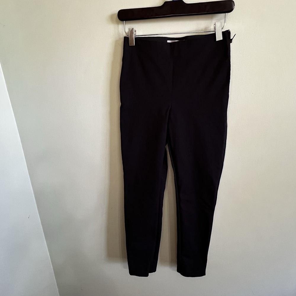 Everlane Pants The Side-Zip Stretch Women's Sz 0 Black Skinny Ankle High Rise
